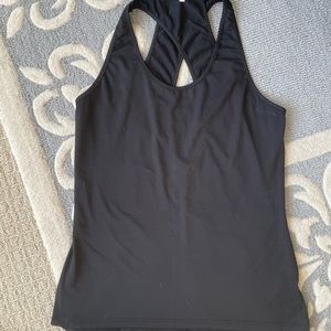 Black tank with criss cross back